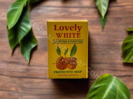 Lovely White Clarifying & Purifying Turmeric Soap 225g Hot on Sale