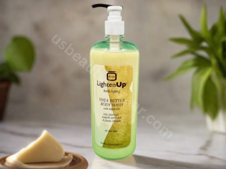 LightenUp Gold Shea Butter with Argan Bodywash 1 Lt Online Sale