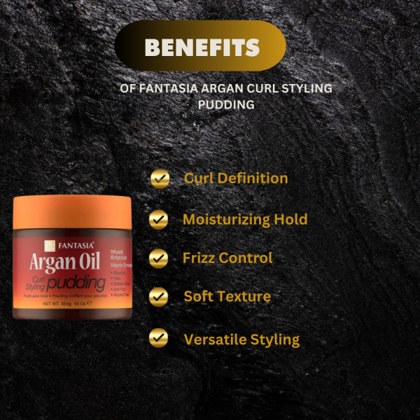 Fantasia Argan Curl Styling Pudding 16 oz For Discount