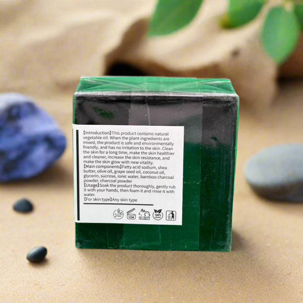 Bamboo Charcoal Plant Essential Soap 100g Online now