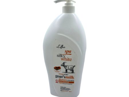 L affair Spa Silky White Goat Milk Shower Cream W Papaya 42.3oz 1200ml Online Hot Sale