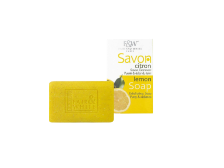 Fair & White Lemon Exfoliating Soap 200 G For Sale