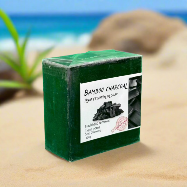 Bamboo Charcoal Plant Essential Soap 100g Online now