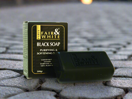 Fair & White Original Purifying Black Soap 7 oz Online now