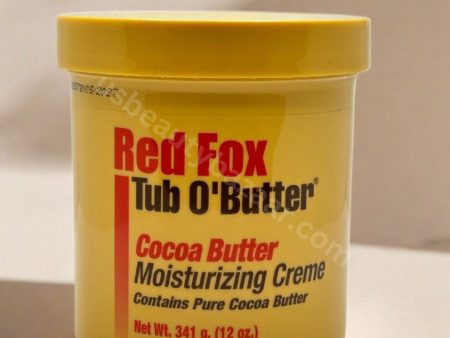 Red Fox Tub O  Cocoa Butter Moisturizing Cream 341g For Discount