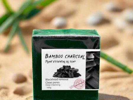 Bamboo Charcoal Plant Essential Soap 100g Online now