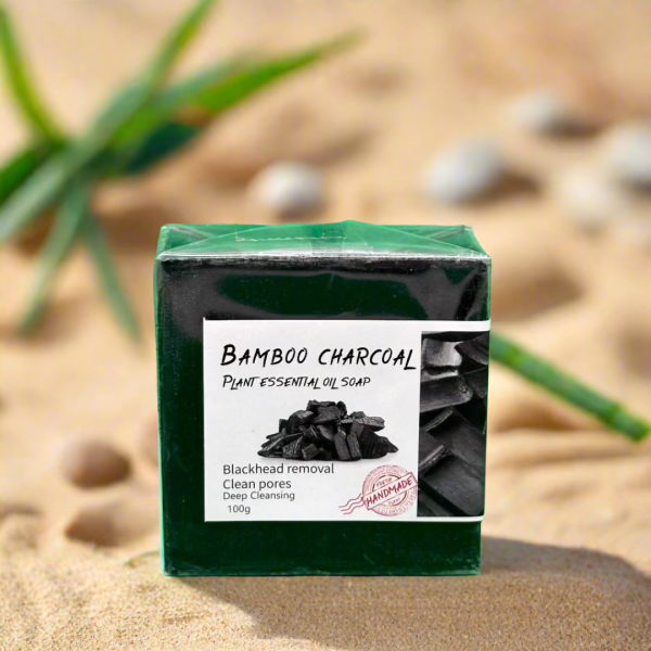 Bamboo Charcoal Plant Essential Soap 100g Online now