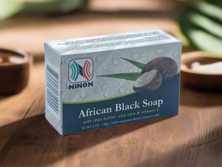 African Black Soap with Shea Butter 5oz   140g For Sale