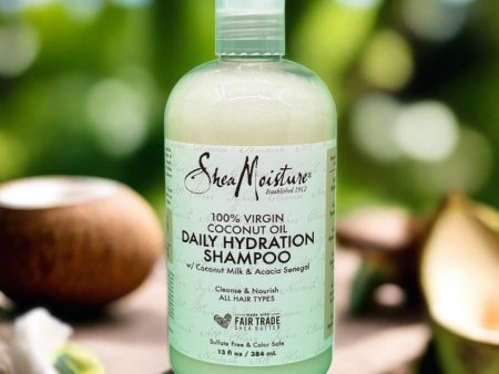 Shea Moisture Daily Hydration 100% Virgin Shampoo 384ml For Cheap