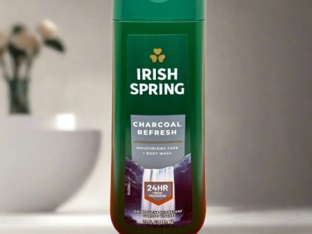 Irish Spring Charcoal Refresh Face+Body Wash 591ml For Sale