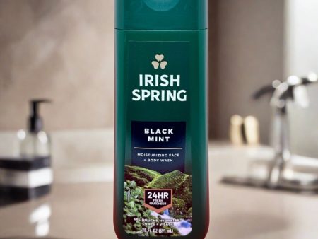 Irish Spring Black Mint Face+Body Wash 591ml Fashion