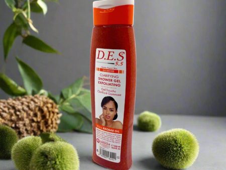 D.E.S 5.5 Dermo Expert Skin Clarifying Shower gel Exfoliating 500ml Hot on Sale