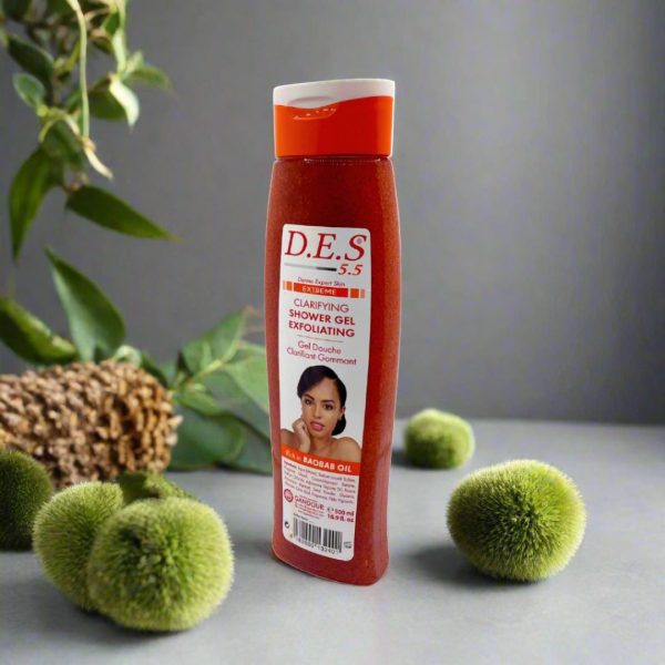 D.E.S 5.5 Dermo Expert Skin Clarifying Shower gel Exfoliating 500ml Hot on Sale