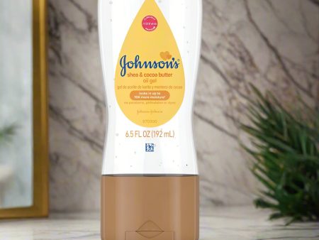 Johnson s Baby oil Gel Shea & Cocoa Butter 6.5 oz #02065 Supply