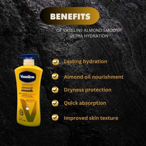 Vaseline Almond Smooth Ultra Hydration 600ml Sale