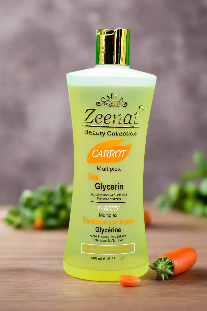 Zeenat Carrot Multiplex Skin Glycerin 500 ml Supply