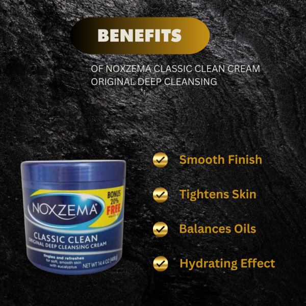 Noxzema Classic Clean Cream Original Deep Cleansing 14.4oz Cheap