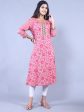 HERE&NOW Printed Straight Regular Fit Kurta Online Hot Sale