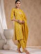 Anubhutee Ethnic Motifs Printed Thread Work Cotton Straight Kurta & Trousers With Dupatta Discount