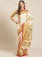 Saree Mall Beige & Cream-Coloured Printed Saree For Discount