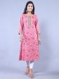 HERE&NOW Printed Straight Regular Fit Kurta Online Hot Sale