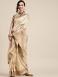 Saree Mall Ethnic Motifs Silk Blend Saree with Woven Design border Cheap