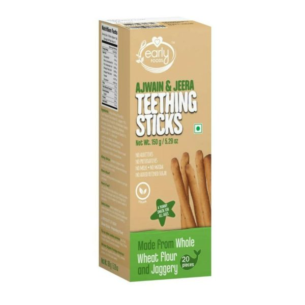 Early Foods Whole Wheat Ajwain Jaggery Teething Sticks Sale