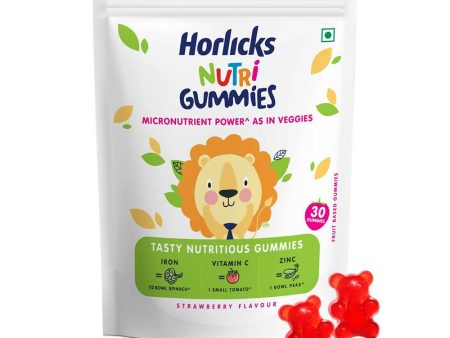 Horlicks Nutri Gummies for Kids - Strawberry Flavor Fashion