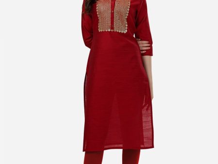 HERE&NOW Ethnic Motifs Yoke Design Kurta Online Hot Sale