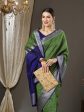 Saree Mall Checked Zari Taant Traditional Sarees Discount