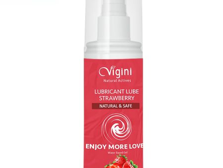 Vigini Intimate Strawberry Lubricant Personal Lube Water Based Gel Online now