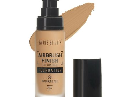 Swiss Beauty Airbrush Finish Full Coverage Foundation - Golden Beige Cheap