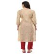 Lagi Women s Pink Printed Straight Kurta & Pant (MC45A) Supply