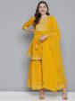 HERE&NOW Gotta Patti Pure Cotton Kurta with Sharara With Dupatta Cheap