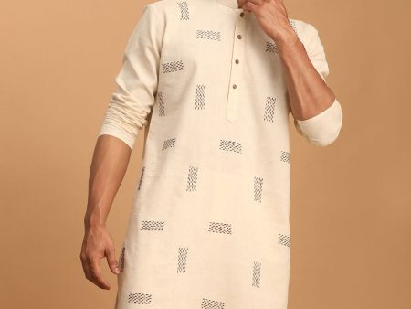 Shvaas by Vastramay Men s Cream Cotton Kurta Fashion