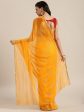 Saree Mall Mustard Yellow & Gold Printed Saree Hot on Sale