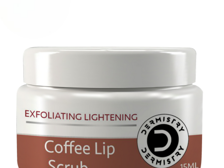 Dermistry Exfoliating Lightening Coffee & Sugar Lip Scrub for Dark Dry Chapped Lips & Pigmentation Hot on Sale