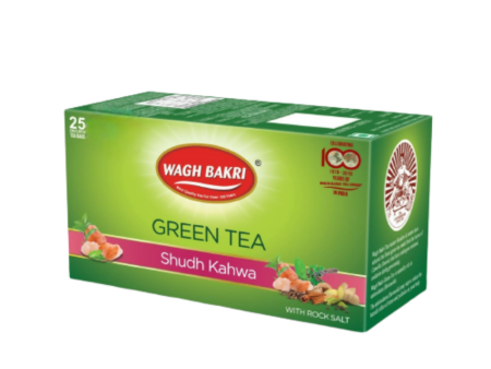 Wagh Bakri Shudh Kahwa Green Tea Bags Online Hot Sale