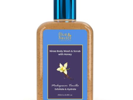 Blue Nectar Niraa Body Wash & Scrub with Honey - Madagascar Vanilla Cheap