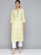 HERE&NOW Floral Printed Gotta Patti Kurta For Cheap