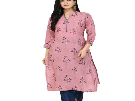 Lagi Women s Pink Printed Straight Kurta & Pant (MC41B) Sale