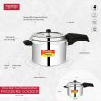 Prestige 6.5 Litres Deluxe Alpha Svachh Induction Base Outer Lid Stainless Steel Pressure Cooker Online now