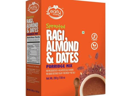 Early Foods Sprouted Ragi Almond Date Porridge Mix For Discount