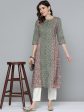 HERE&NOW Pure Cotton Ethnic Motifs Printed Kurta For Discount