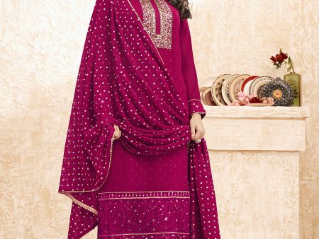 Myra Rani Emboidered Georgette Pant Style Suit Fashion