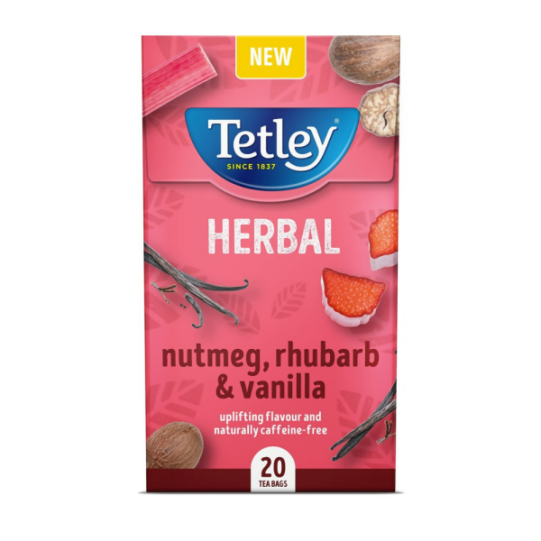 Tetley Vanilla, Nutmeg & Rhubarb Tea Bags Sale