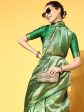 Saree Mall Green & Golden Woven Design Banarasi Saree Supply