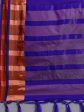 Saree Mall Blue & Copper-Toned Zari Silk Blend Uppada Sarees Online