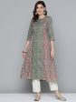 HERE&NOW Pure Cotton Ethnic Motifs Printed Kurta For Discount