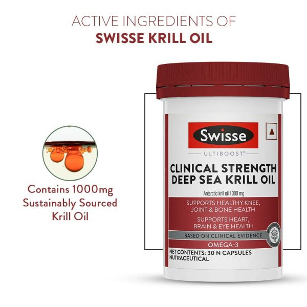 Swisse Clinical Strength Deep Sea Krill Oil Capsules Fashion